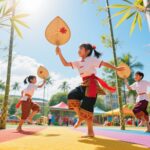 Trò chơi truyền thống và phát triển vận động: Câu chuyện về múa sào và trí não trẻ em