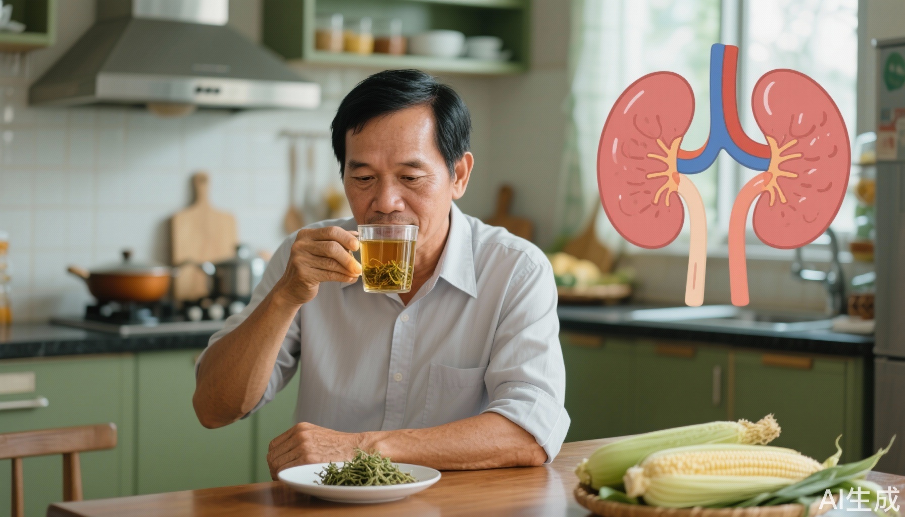 Sức Khỏe Thận Nam Giới Việt: Quản Lý Axit Uric Cao Qua Chế Độ Ăn Ít Purin và Trà Râu Bắp