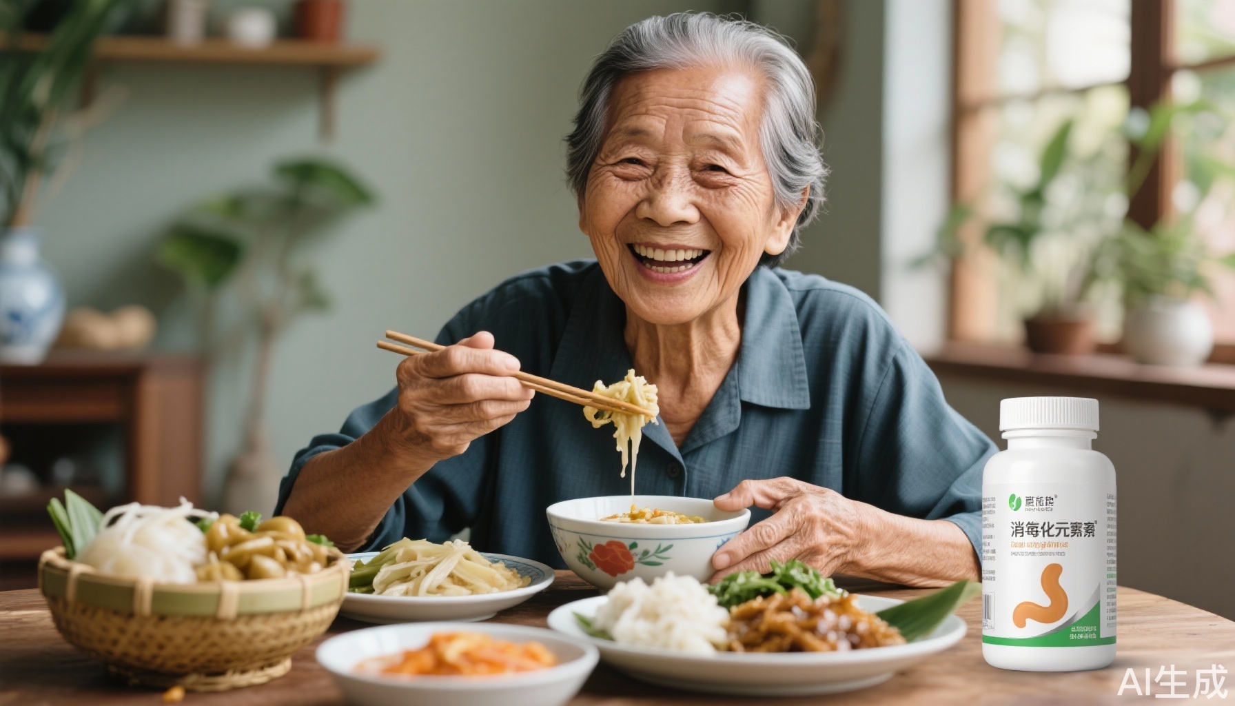 Giải Mã Sức Khỏe Tiêu Hóa Ở Người Cao Tuổi: Vai Trò Của Thức Ăn Lên Men Truyền Thống Việt Nam và Viên Uống Enzyme Tiêu Hóa Hiện Đại