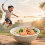 Phát Triển Xương Trẻ Em: Tăng Cường Bài Tập Nhảy Dây và Dinh Dưỡng Truyền Thống Với Cháo Tôm Bổ Sung Canxi
