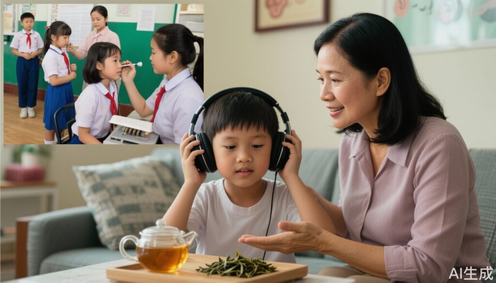 Bảo vệ thính lực trẻ em Việt Nam: Nguy cơ từ tai nghe, dự án sàng lọc thính lực và vai trò của trà lá dâu