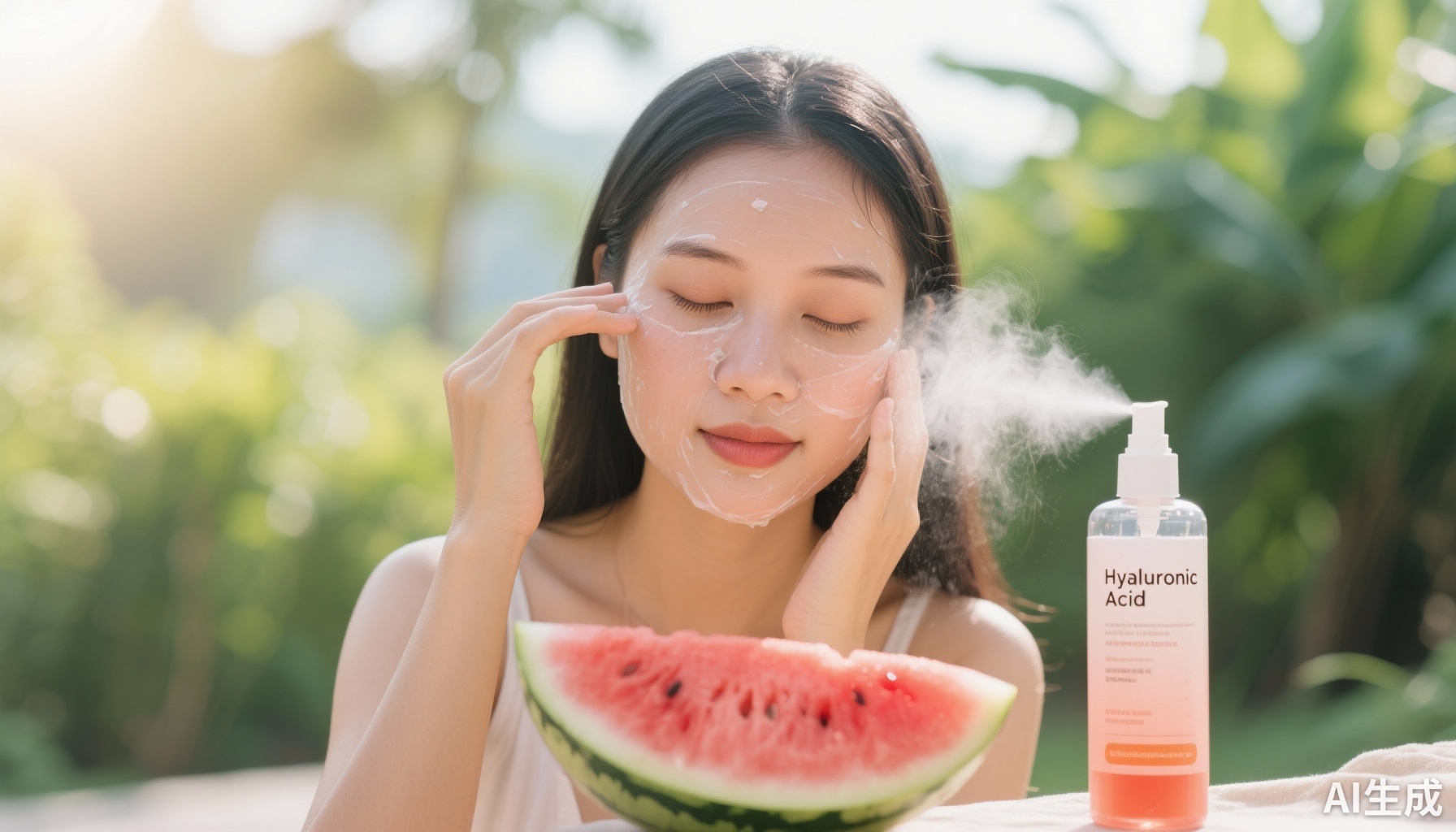 Dưỡng Ẩm Da Hiệu Quả Trong Khí Hậu Nồm Ẩm Việt Nam: Kết Hợp Mặt Nạ Nước Dưa Hấu và Xịt Hyaluronic Acid