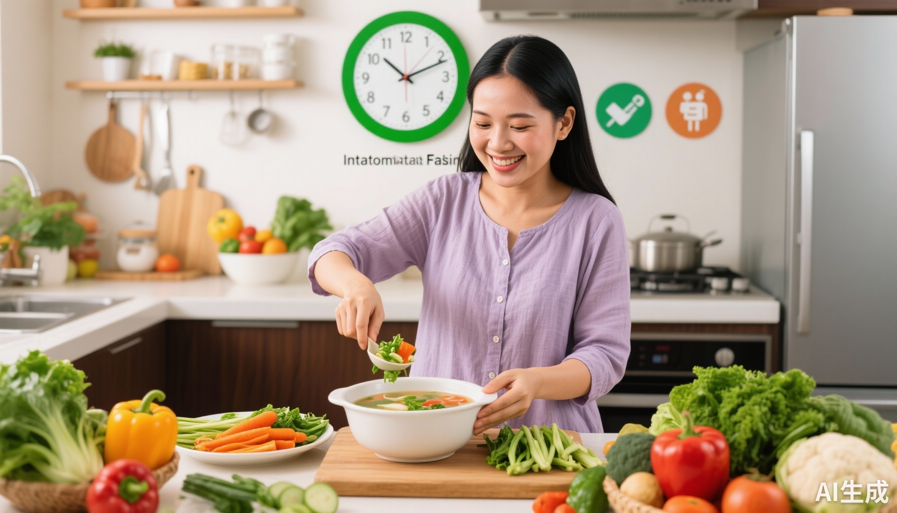 Giải Mã Bí Quyết Giảm Cân Bền Vững Cho Phụ Nữ Việt: Kết Hợp Canh Rau Giàu Chất Xơ Và Ăn Uống Gián Đoạn