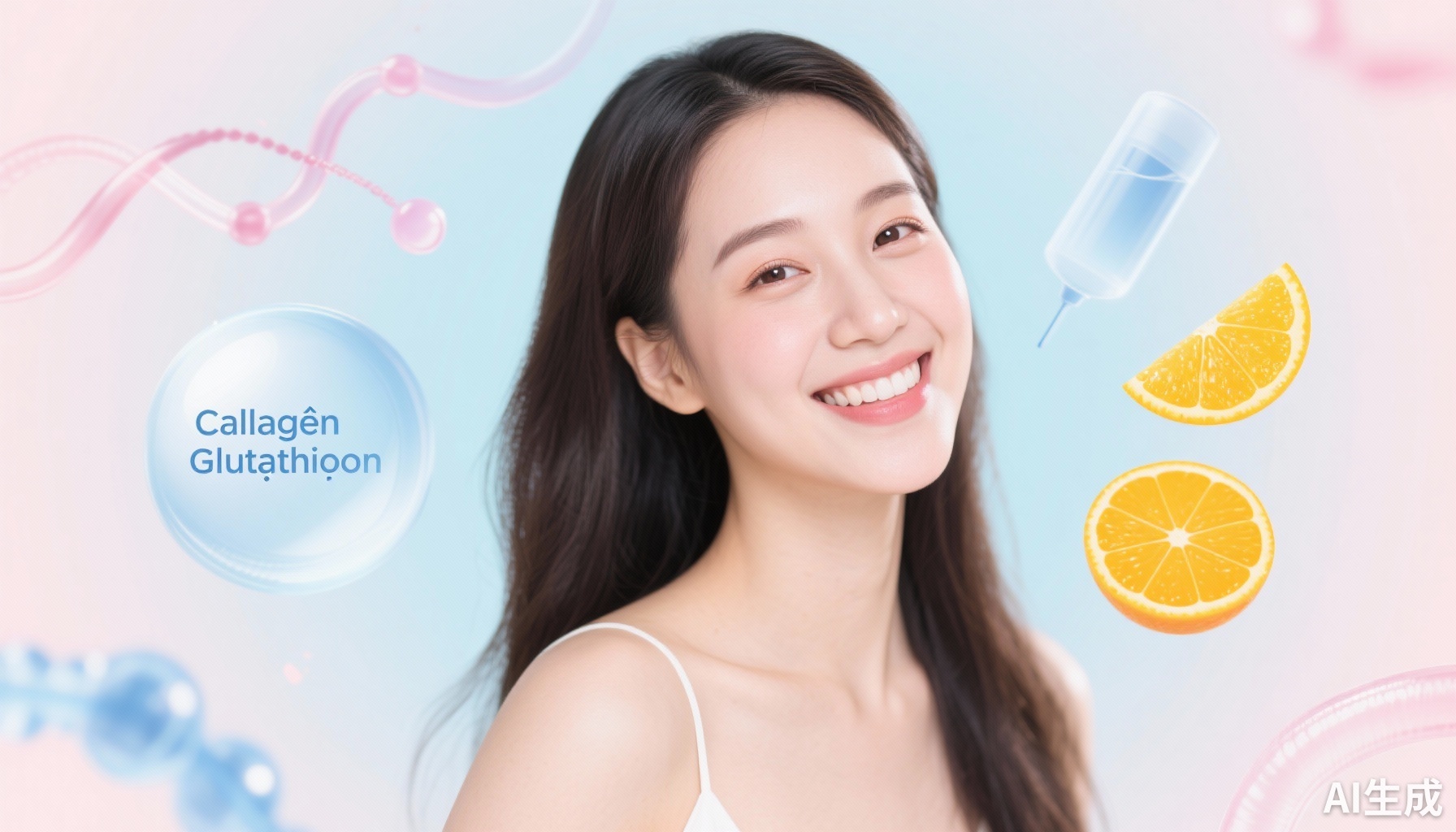 Bí quyết làm đẹp da từ bên trong: Tác dụng của collagen, glutathione và vitamin C