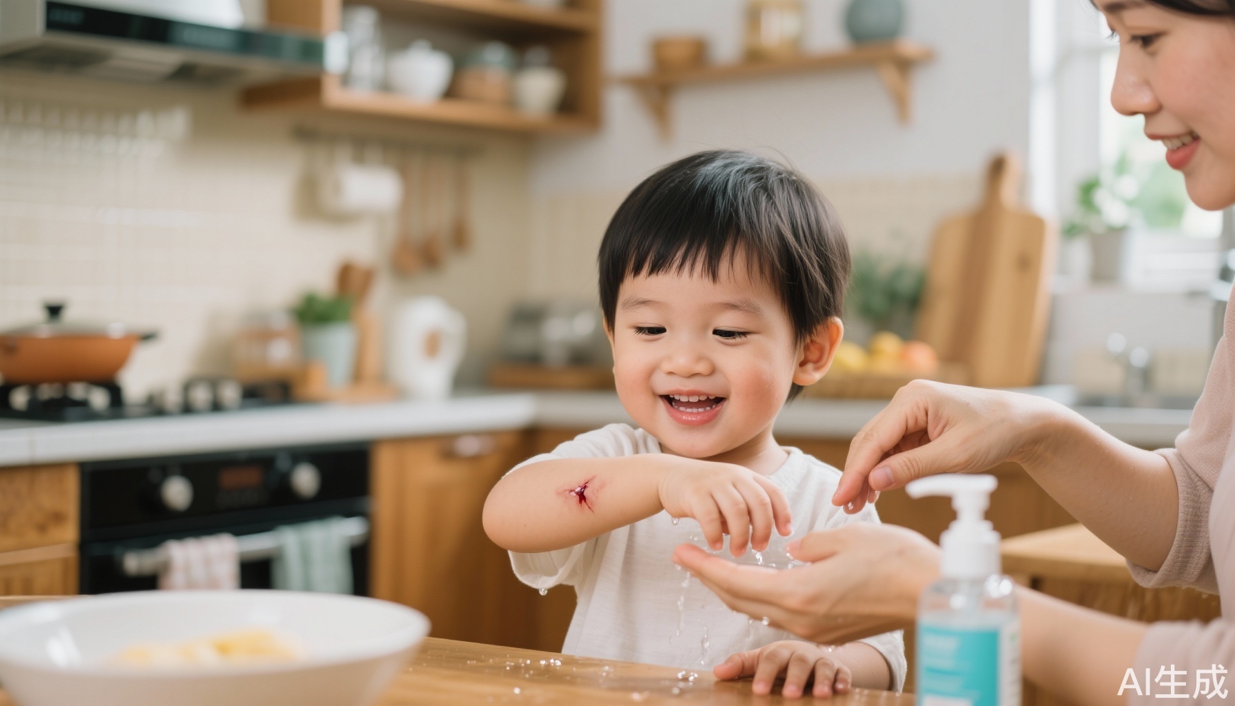 Chăm sóc vết xước nhẹ tại nhà: Vai trò của nước rửa kim ngân hoa và gel kháng khuẩn hiện đại