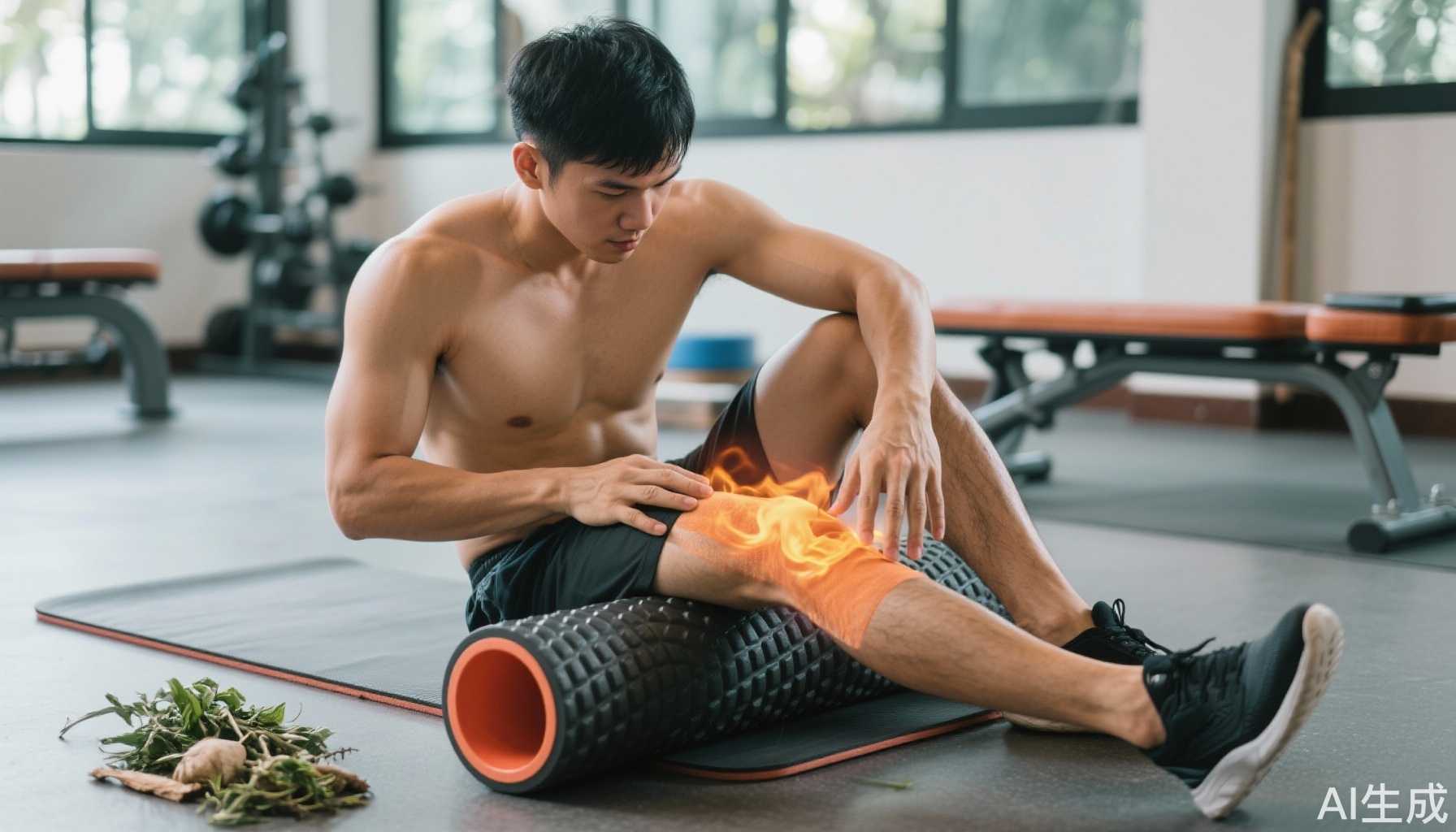 Cách Giảm Cơn Đau Cơ Sau Tập Luyện: Kết Hợp Nhiệt Đắp Thảo Dược Việt Nam và Foam Rolling