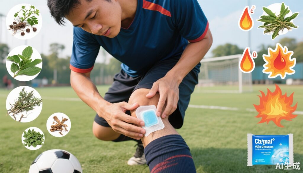 Bí quyết chăm sóc đầu gối cho nam giới sau chấn thương thể thao: Chườm nóng thảo dược và miếng dán lạnh hiện đại