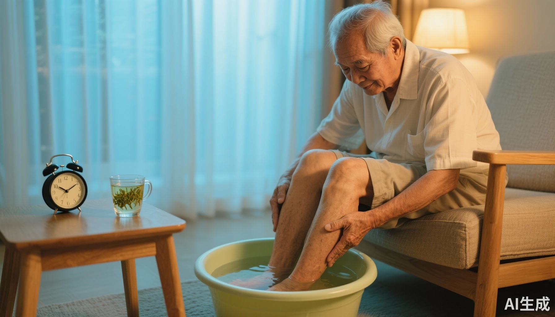 Bí Quyết Cải Thiện Giấc Ngủ Cho Người Cao Tuổi: Kết Hợp Thói Quen Sinh Hoạt, Ngâm Chân Nước Ấm và Trà Thảo Mộc