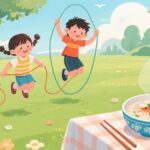 Phát Triển Xương Trẻ Em: Khuyến Khích Tập Nhảy và Chia Sẻ Công Thức Cháo Tôm Giàu Canxi