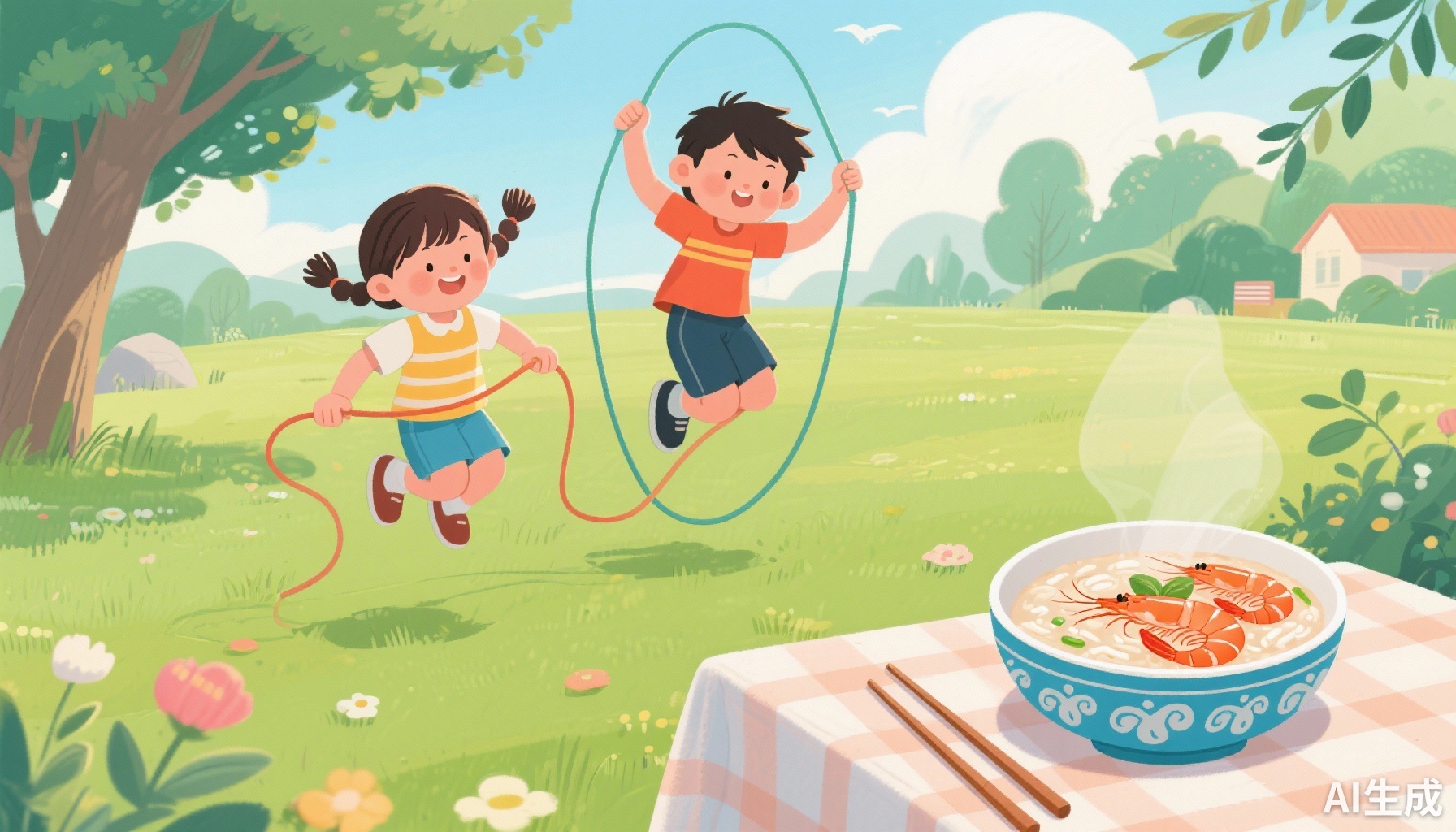 Phát Triển Xương Trẻ Em: Khuyến Khích Tập Nhảy và Chia Sẻ Công Thức Cháo Tôm Giàu Canxi