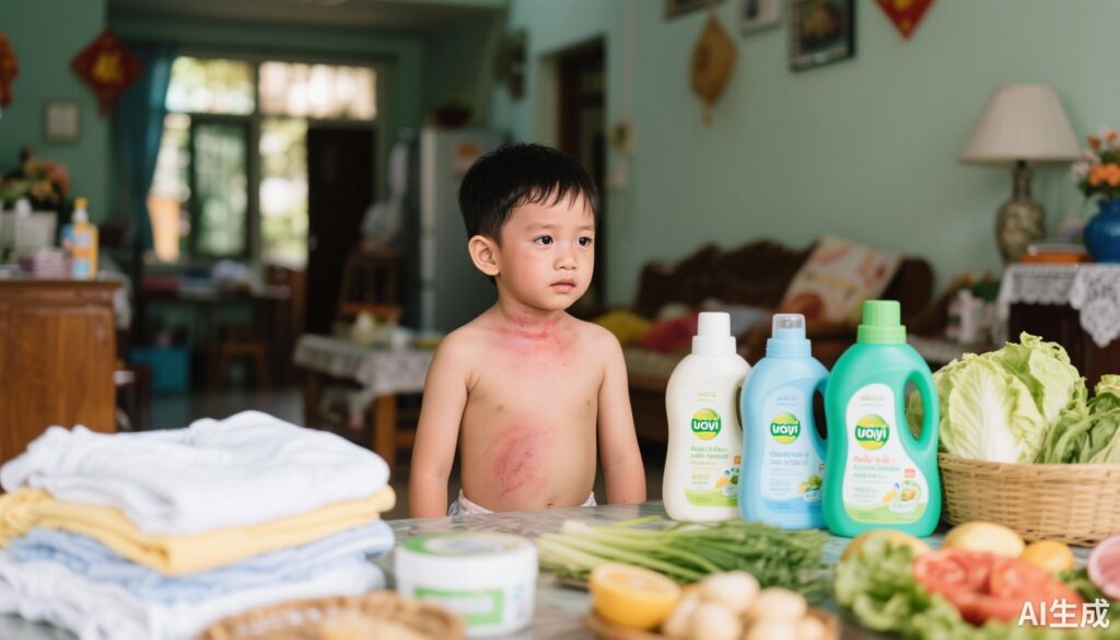 Dị ứng da ở trẻ em do thuốc tẩy và thức ăn: Biểu hiện, nguyên nhân và cách phòng ngừa an toàn tại Việt Nam