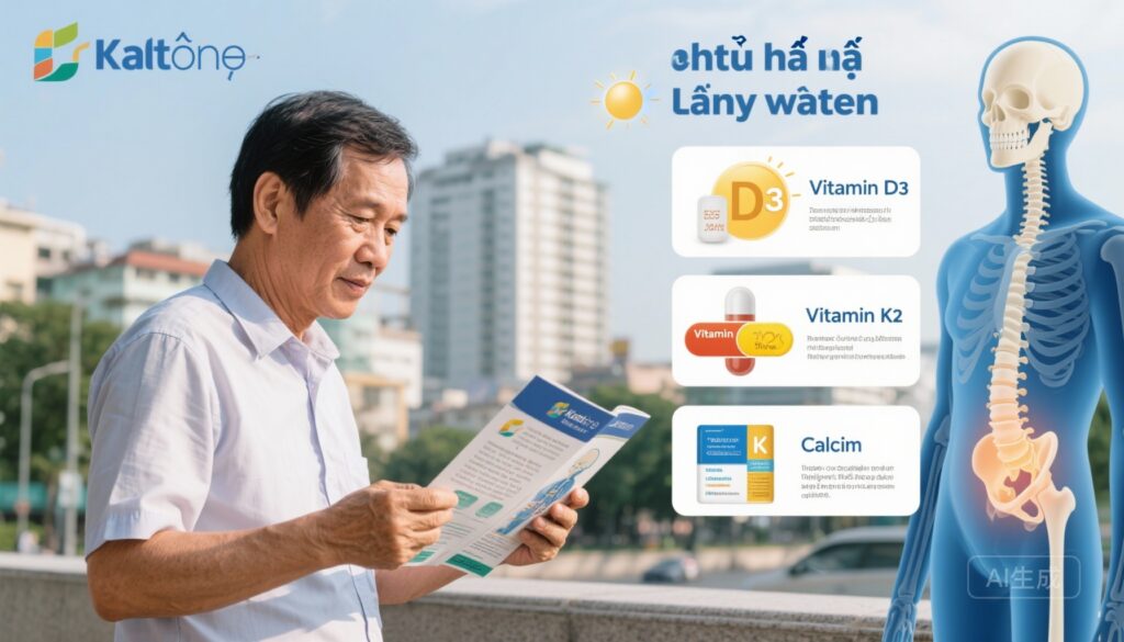 Phòng ngừa loãng xương: Vì sao vitamin D3 và K2 quan trọng hơn chỉ riêng canxi