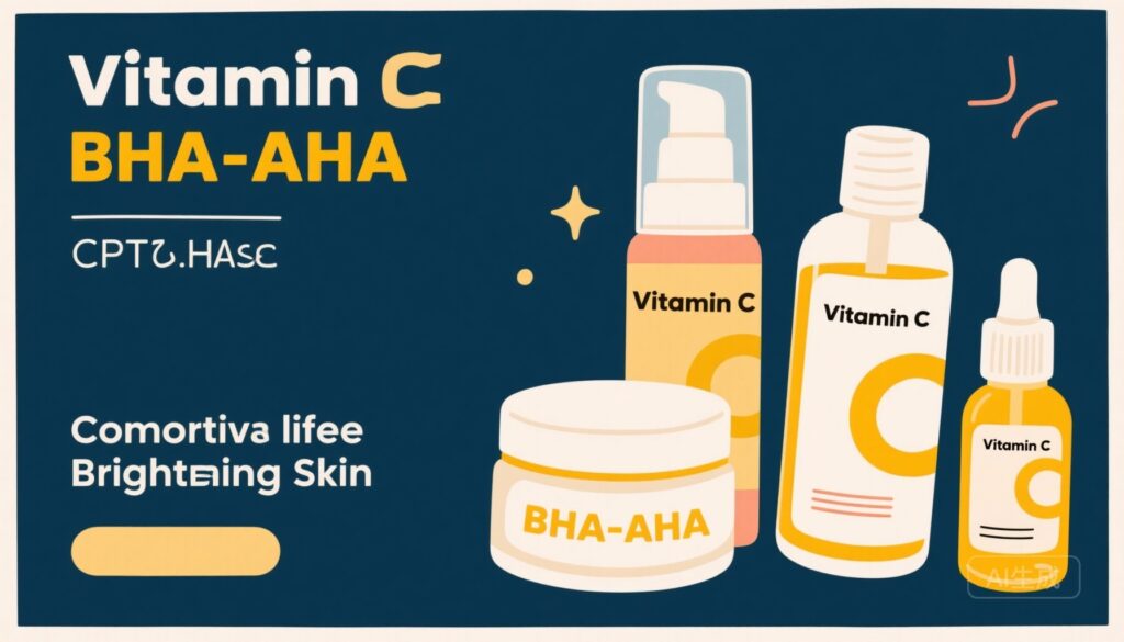 Có thể kết hợp Vitamin C với BHA/AHA để làm sáng da và mờ đốm thâm không?