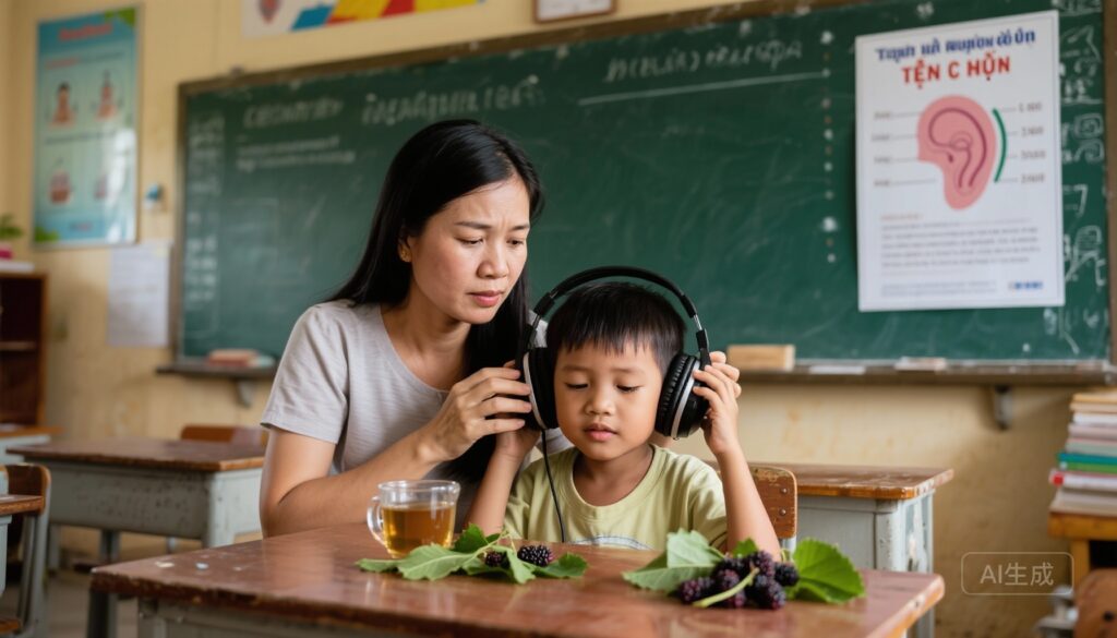 Bảo vệ thính lực trẻ em trong thời đại công nghệ: Nguy cơ từ tai nghe, sàng lọc thính lực ở Việt Nam và vai trò của trà lá dâu